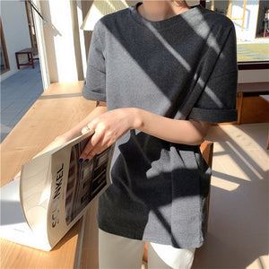 6 colors women T-shirts short sleeve casual loose bottoming summer new