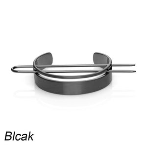 Alloy Round Top Hairpin -Bun Holder Cage Hair Stick