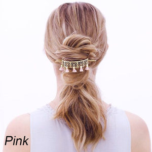 Alloy Round Top Hairpin -Bun Holder Cage Hair Stick