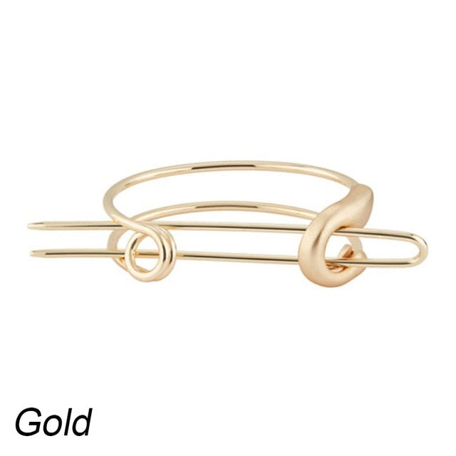 Alloy Round Top Hairpin -Bun Holder Cage Hair Stick