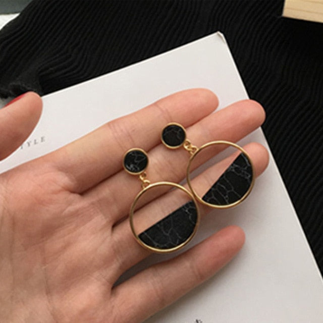New Fashion Simple Geometric Stud Earrings Set S