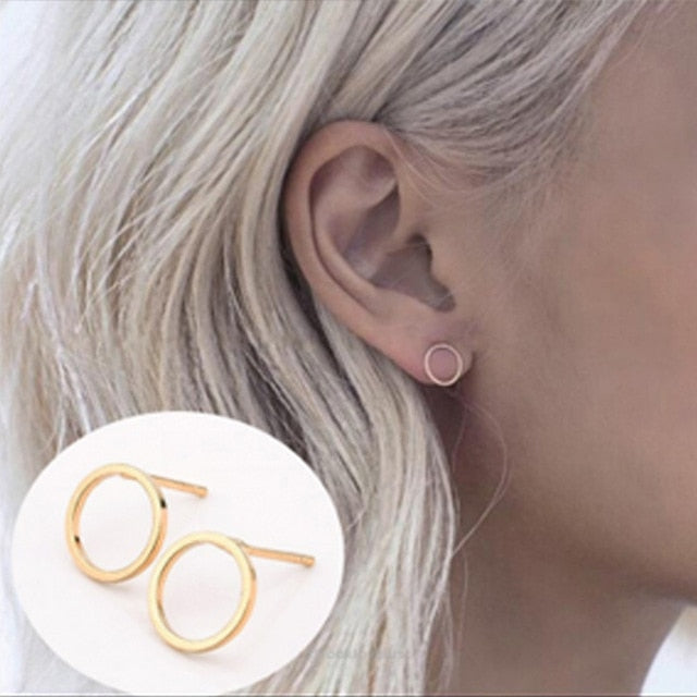 New Fashion Simple Geometric Stud Earrings Set S
