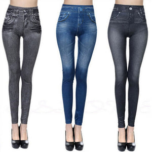Push Up Seamless High Waist Warm Jeans Leggings Women Autumn and Winter