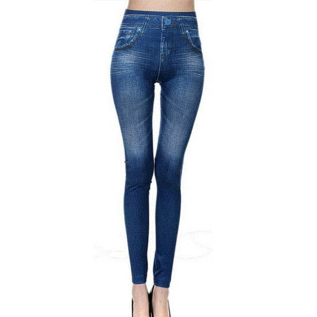 Push Up Seamless High Waist Warm Jeans Leggings Women Autumn and Winter