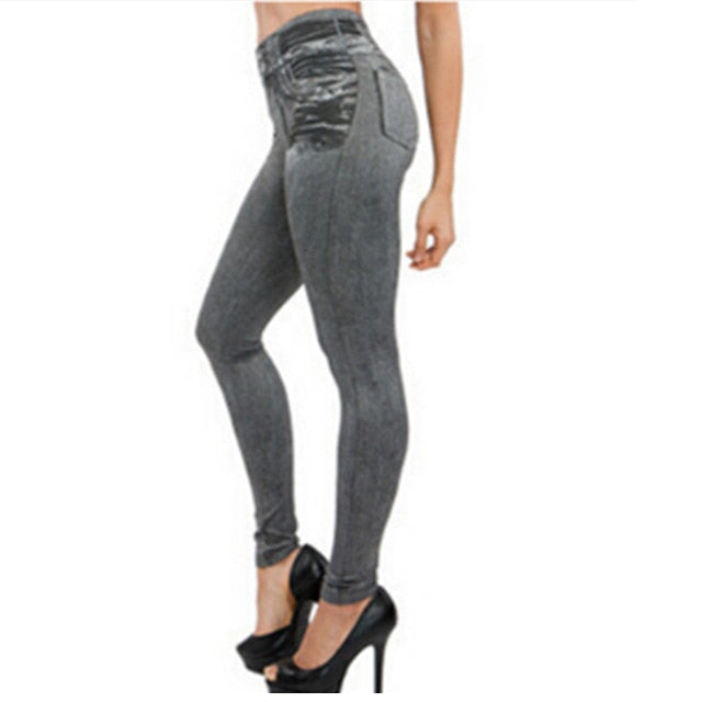 Push Up Seamless High Waist Warm Jeans Leggings Women Autumn and Winter