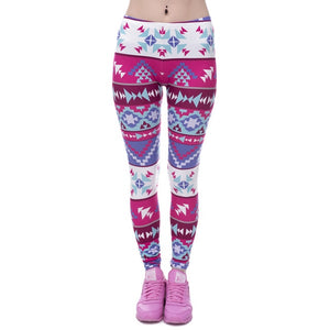 Aztec Round Hombre Printing leggings Slim High Waist