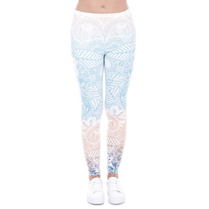 Aztec Round Hombre Printing leggings Slim High Waist