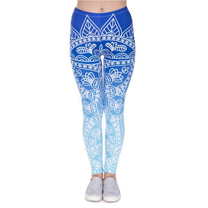 Aztec Round Hombre Printing leggings Slim High Waist