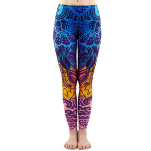 Aztec Round Hombre Printing leggings Slim High Waist