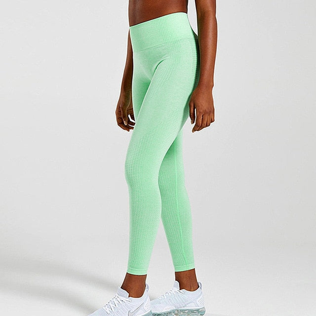 High Waist Seamless Sport Leggings - Fitness Running Yoga Pants Energy Seamless Leggings Gym