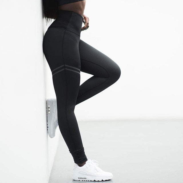 New Hot sale Women Gold Print Leggings No Transparent Exercise Fitness Leggings