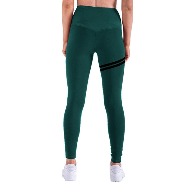 New Hot sale Women Gold Print Leggings No Transparent Exercise Fitness Leggings