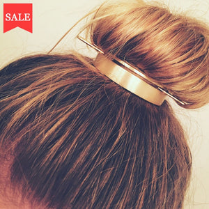 Alloy Round Top Hairpin -Bun Holder Cage Hair Stick