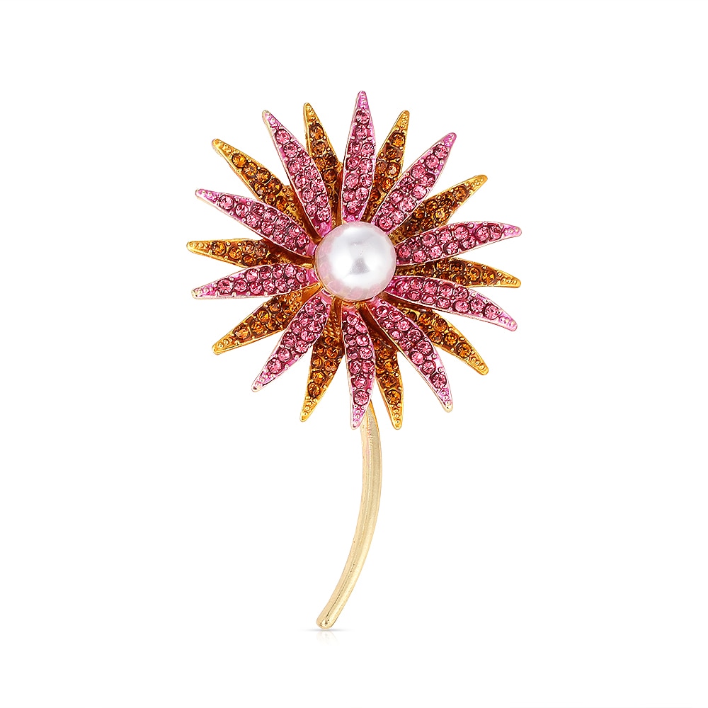 Sun Flower Brooch For Women Fashion