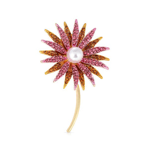 Sun Flower Brooch For Women Fashion